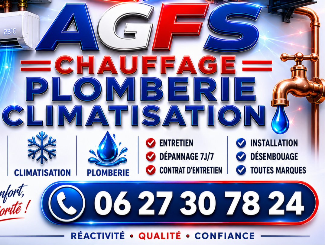 AGFS Chauffage Plomberie Climatisation Dépannage 7j/7 Bourg-en-Bresse